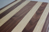 Thin cutting board striped wood species