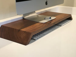 Wood modern computer desk stand