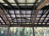 Quote hoop chandelier