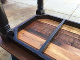 Country dining table with turned legs