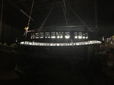 Quote hoop chandelier