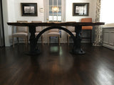 Industrial tractor base dining table Free Shipping to lower 48 states