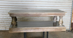 Turned post coffee table
