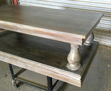 Turned post coffee table