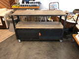 Rolling Bar Cart console table