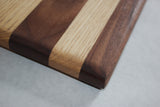 Thin cutting board striped wood species