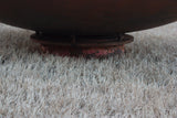 Steel fire pit in 48" diameter with vintage tractor hub base Free shipping to lower 48 states