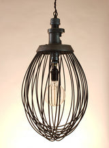 Large whisk hanging light