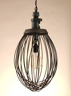 Large whisk hanging light